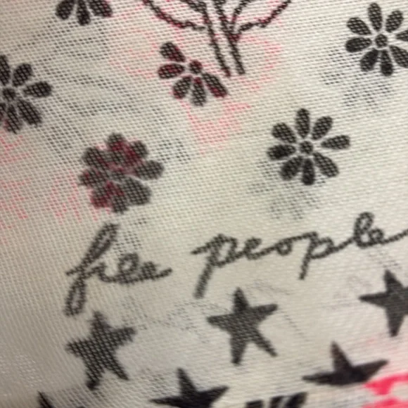 Free People Linen Lightweight Botanical Tote Bag - Picture 4 of 4